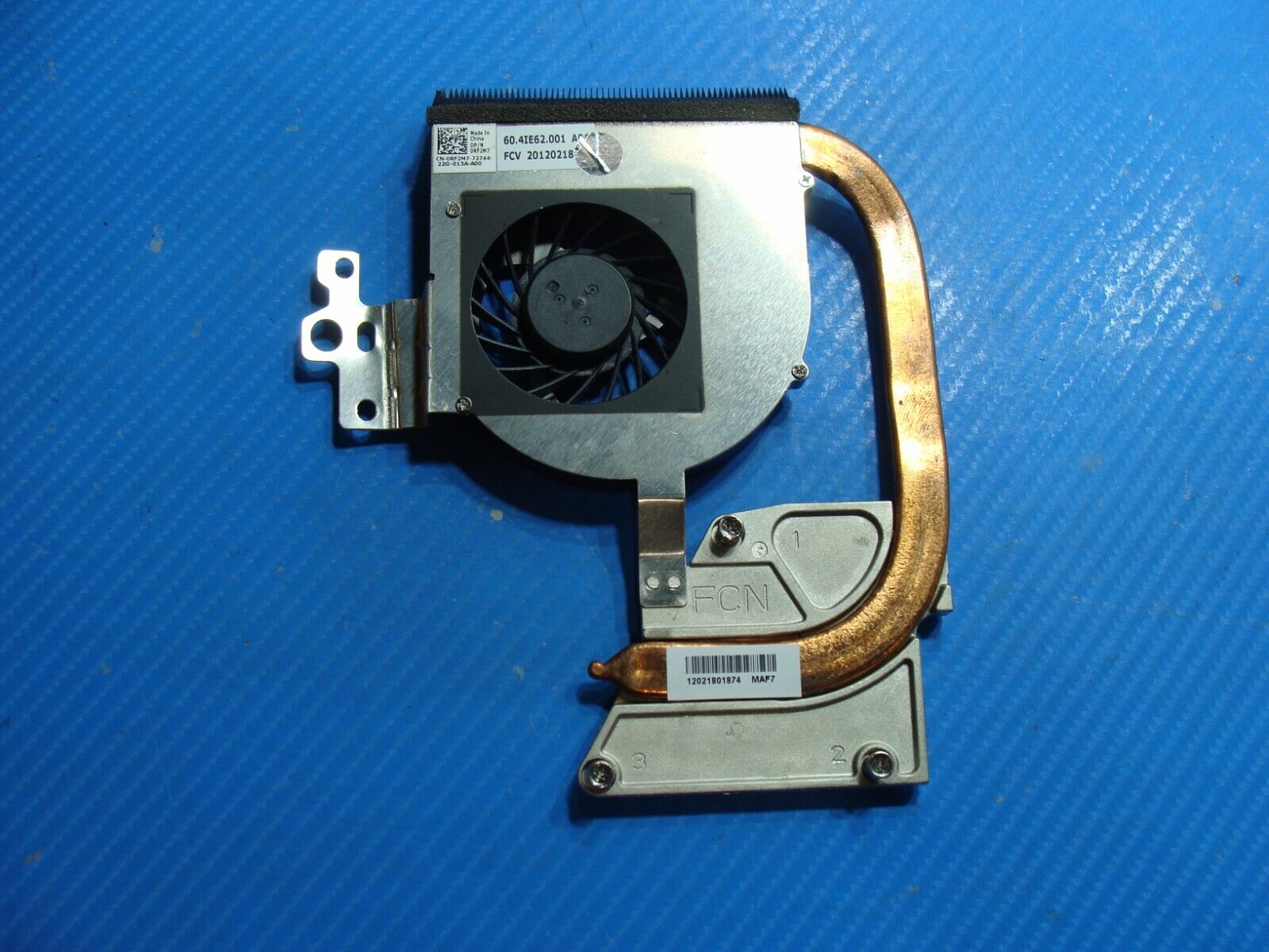 Dell Inspiron 15.6” 15R N5110 OEM CPU Cooling Fan w/Heatsink RF2M7 60.4IE62.001