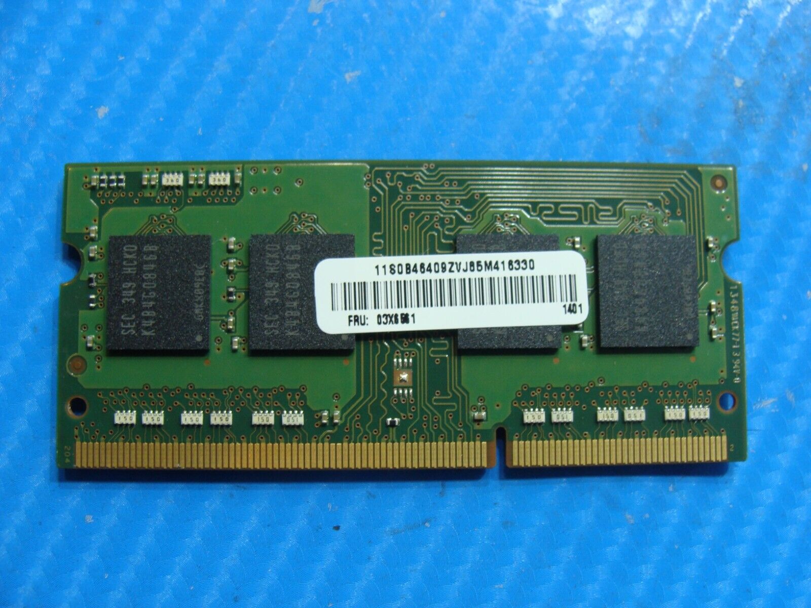 Lenovo T530 Samsung 4GB PC3-12800S Memory RAM SO-DIMM M471B5173BH0-CK0 03X6561