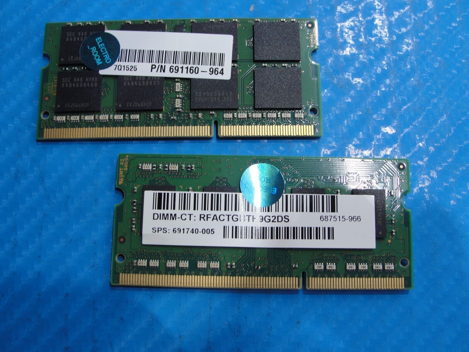 HP 13-s120nr Samsung 8Gb & 4Gb pc3l-12800s Memory Ram So-Dimm m471b1g73qh0-yk0