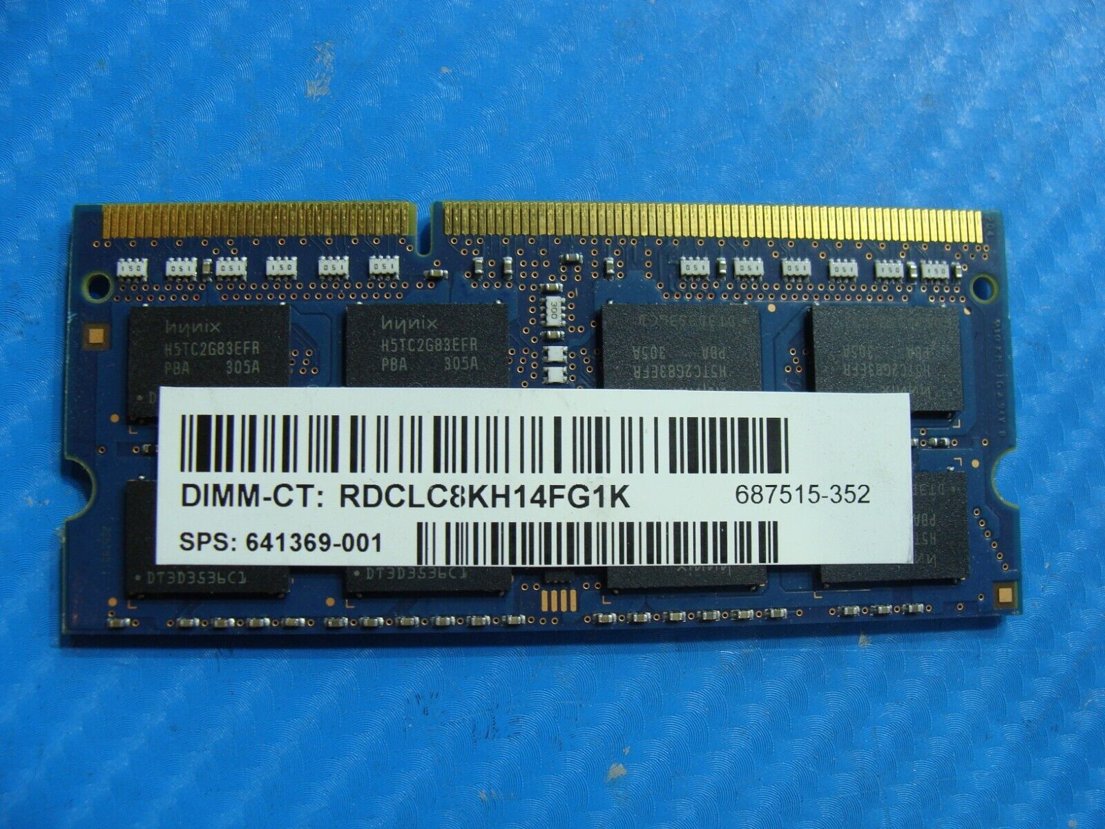 HP 4540s So-Dimm Hynix 4GB 2Rx8 Memory RAM PC3L-12800S HMT351S6CFR8C-PB