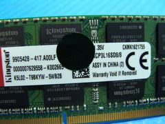 Lenovo T560 Kingston 8GB Memory RAM SO-DIMM 9905428-417.A00LF KCP3L16SD8/8