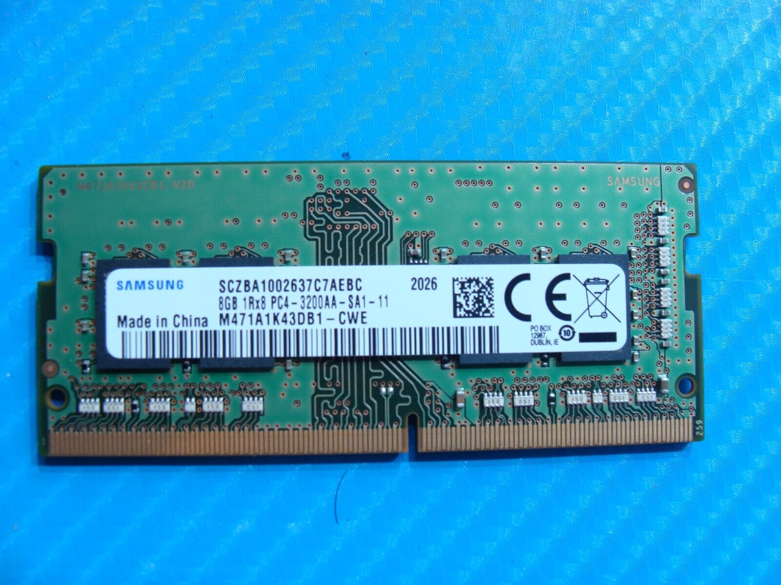 Dell 5310 Samsung 8GB PC4-3200AA Memory RAM SO-DIMM M471A1K43DB1-CWE