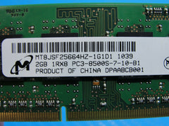 MacBook Pro A1286 Laptop Micron 2GB Memory PC3-8500S-7-10-B1 MT8JSF25664HZ-1G1D1 - Laptop Parts - Buy Authentic Computer Parts - Top Seller Ebay