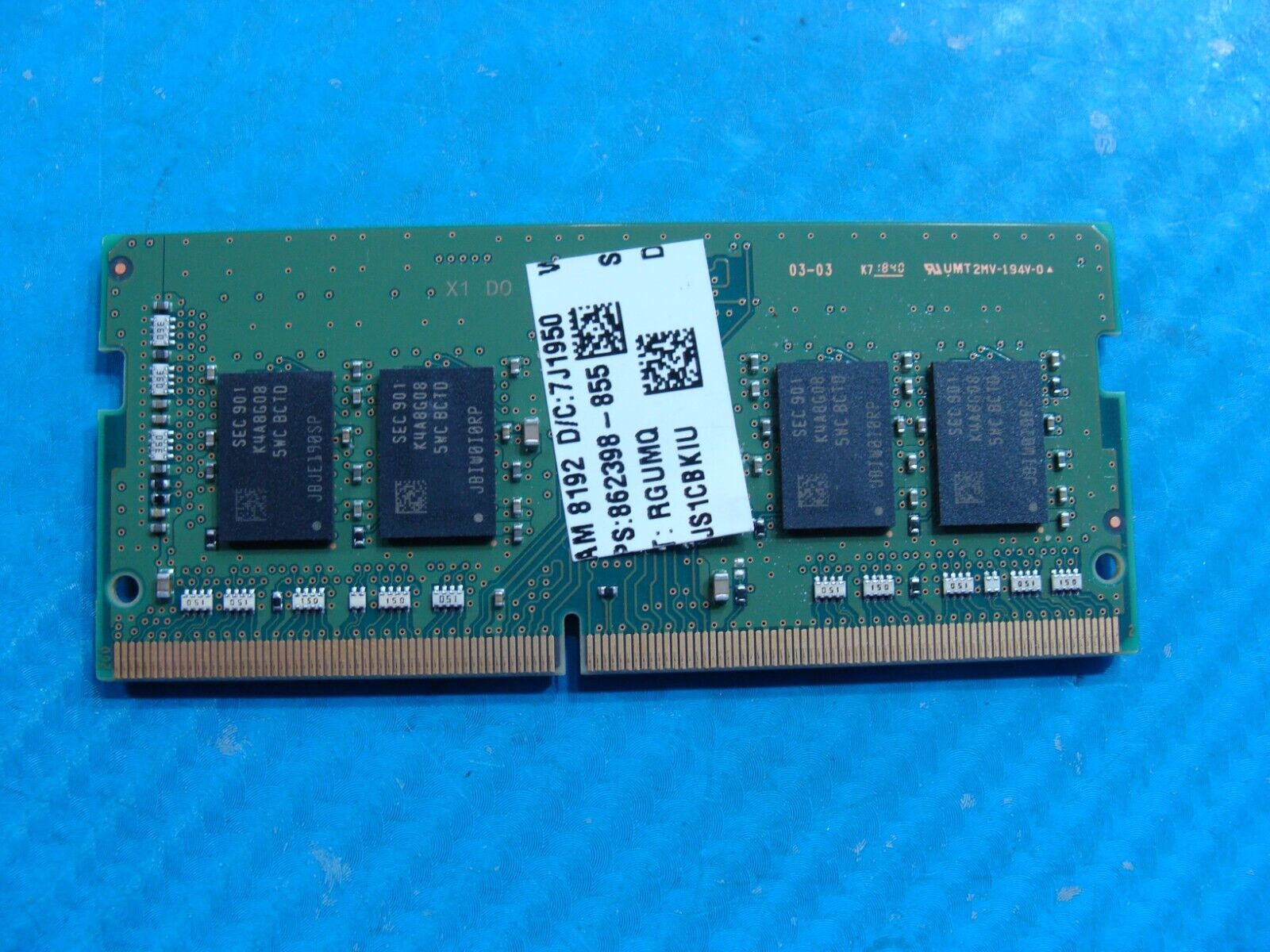 HP 15-dw0043dx Samsung 8GB 1Rx8 PC4-2666V Memory RAM SO-DIMM M471A1K43CB1-CTD