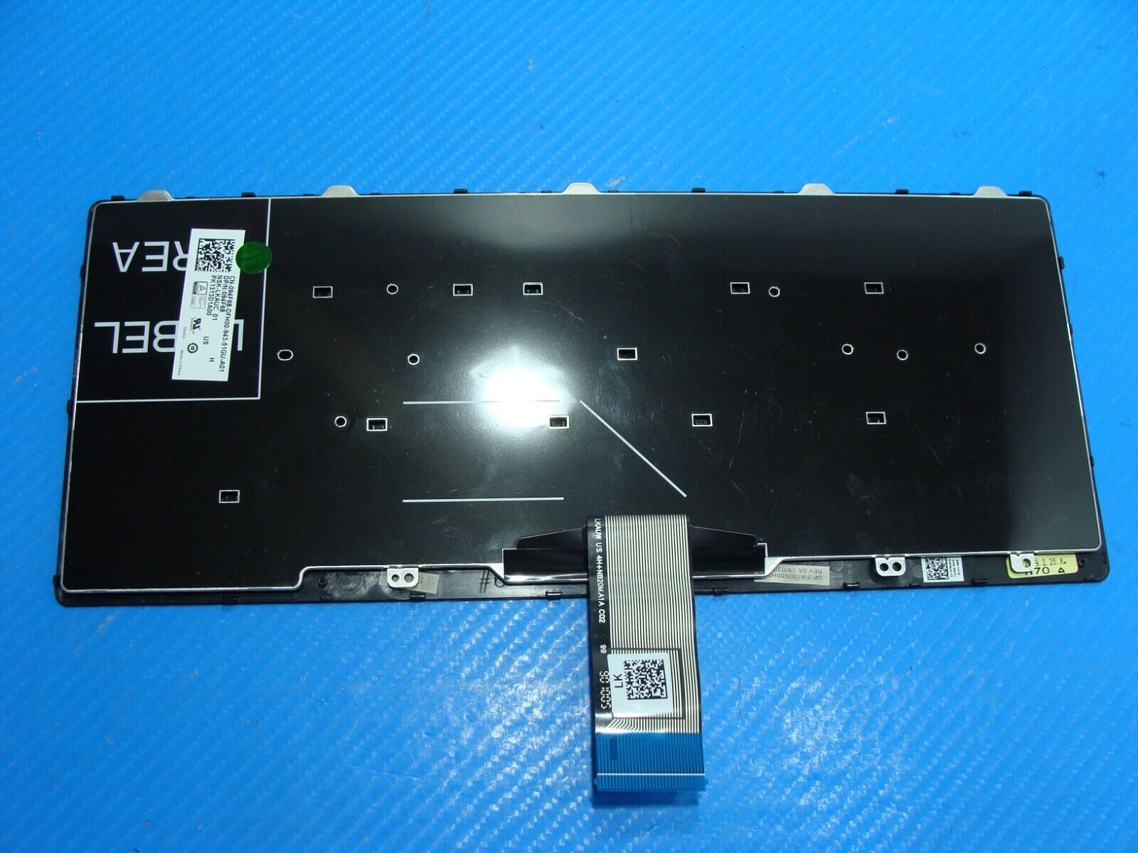 Dell Latitude 14” 5491 Genuine Laptop US Keyboard Back 94F68 PK1313D1A00