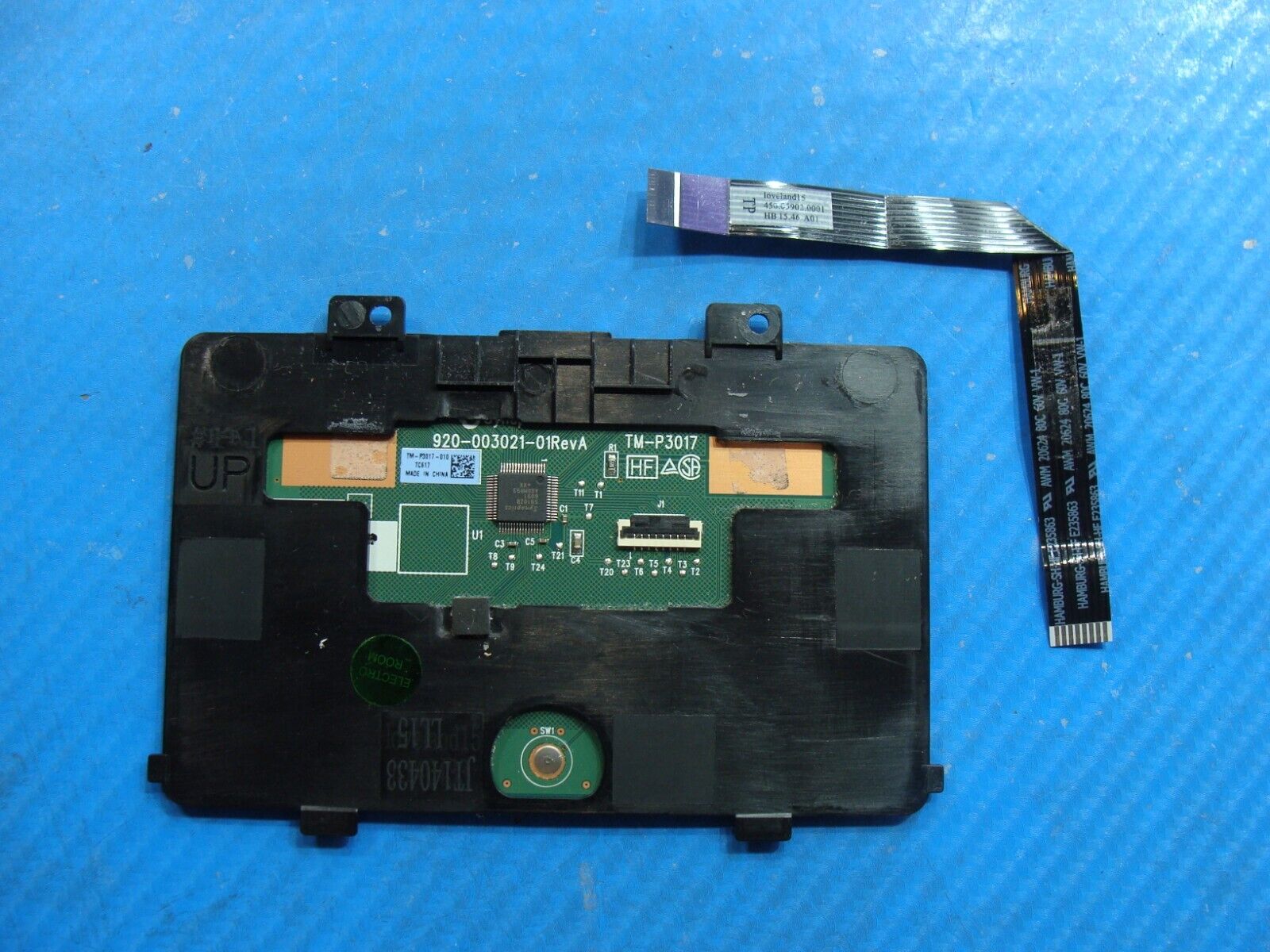 Dell Latitude 3570 15.6 Genuine Touchpad w/Cable TM-P3017-010 920-003021-01