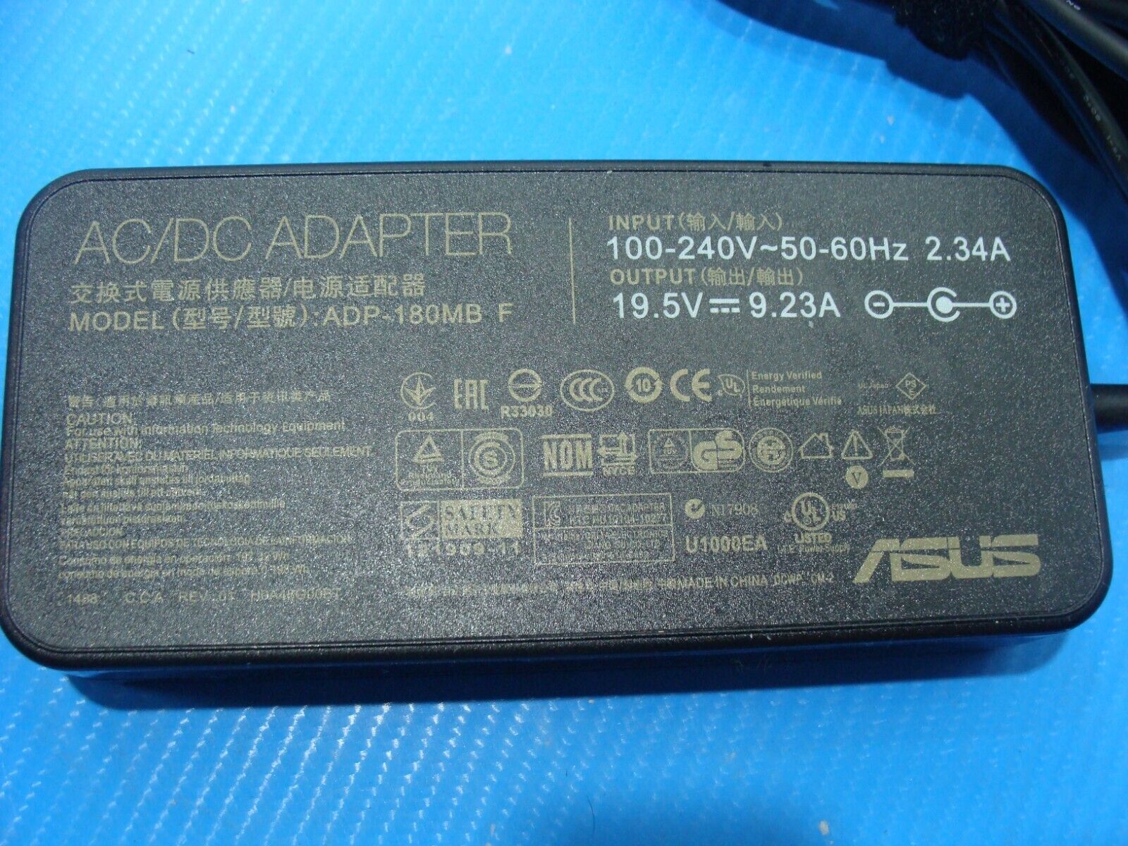 180W Genuine Asus ROG G751JM Series Laptop AC Power Adapter ADP-180MB F