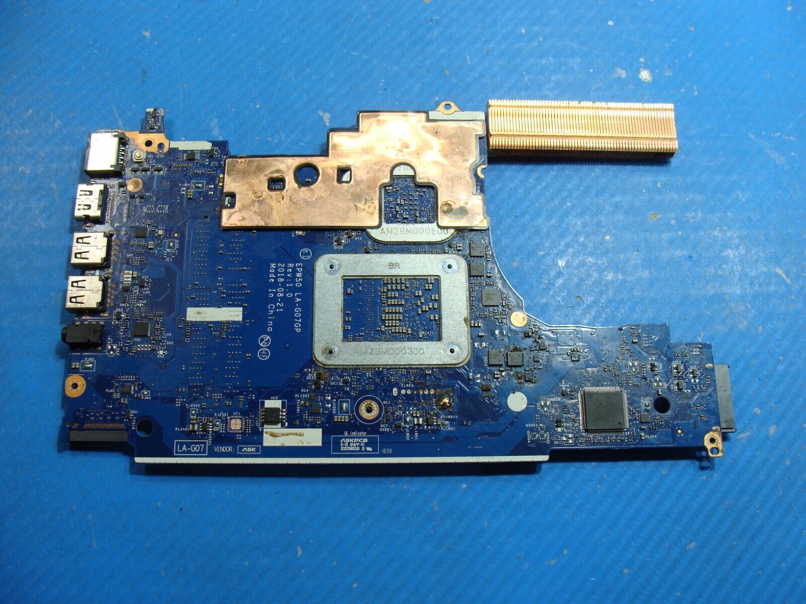 HP 15-da1006ne 15.6 OEM i7-8565U 1.8GHz MX130 4GB Motherboard L35243-601 AS IS