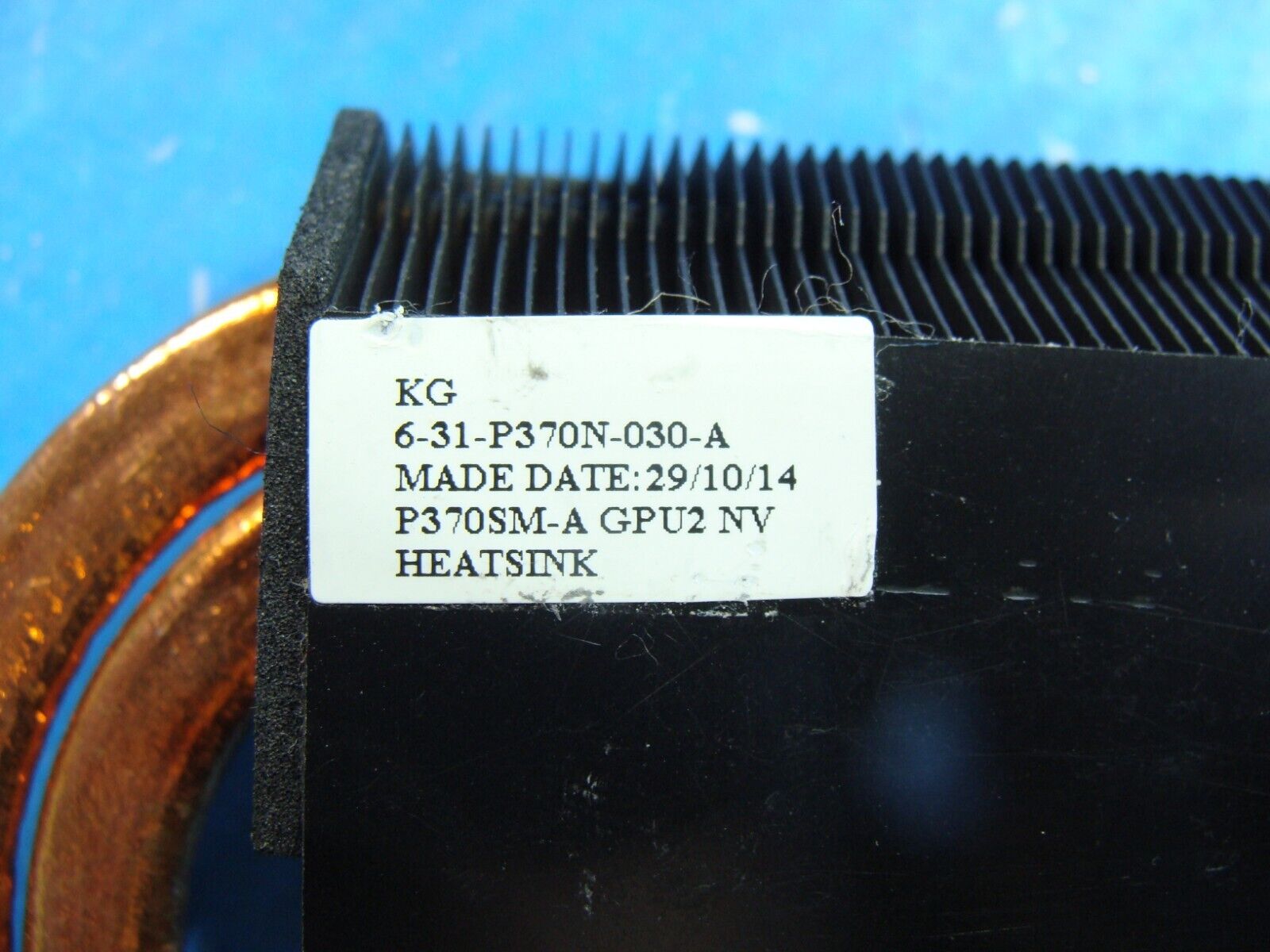 Origin EONI7-SLX 17.3 Genuine Laptop Cooling Heatsink 6-31-P370N-030