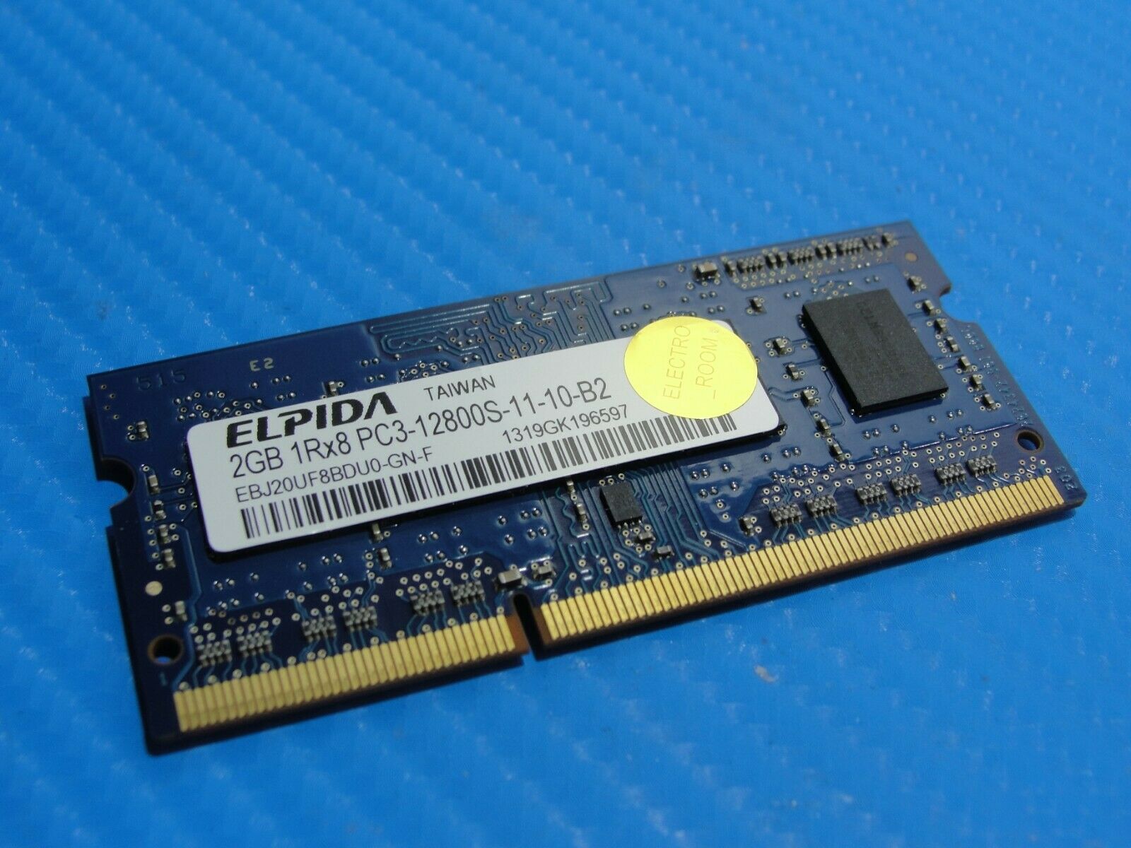 MacBook Pro A1278 SODIMM Elpida 2GB Memory PC3-12800S-11-10-B2 EBJ20UF8BDU0-GN-F - Laptop Parts - Buy Authentic Computer Parts - Top Seller Ebay