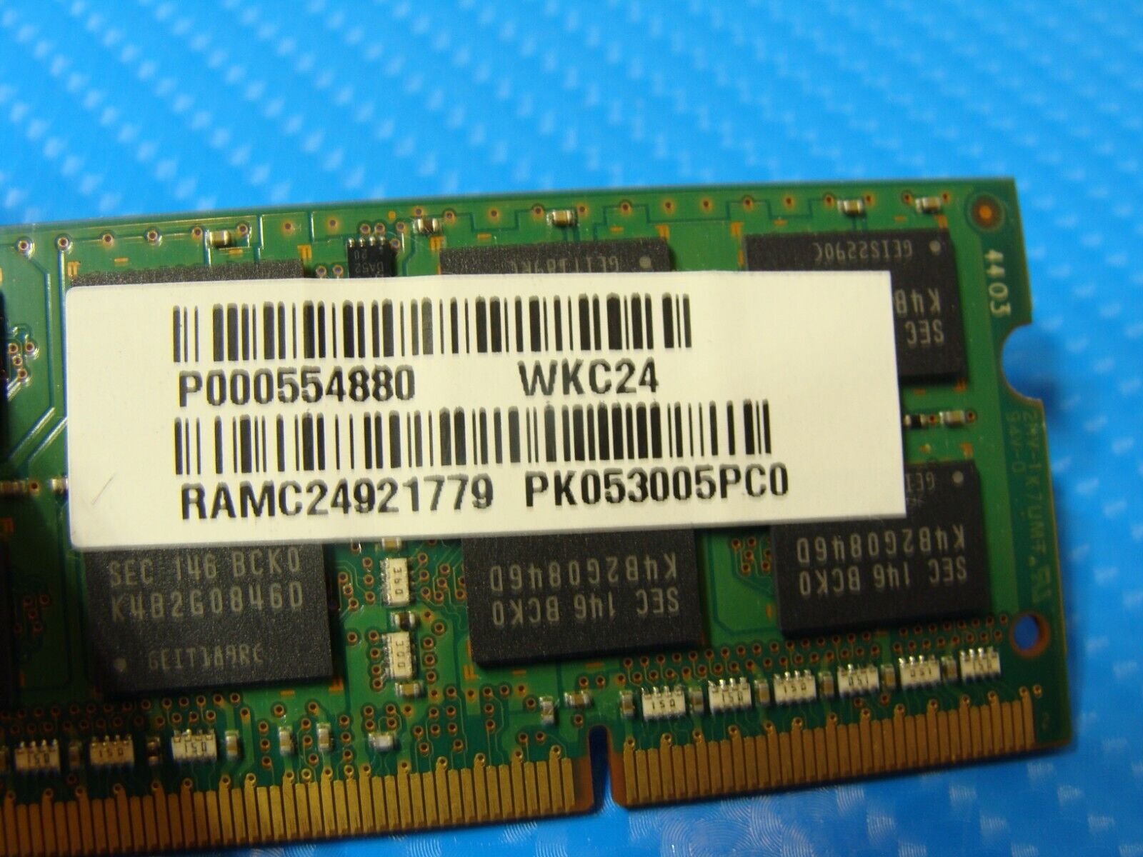 Toshiba P855 Samsung 4GB 2Rx8 Memory Ram PC3-12800S M471B5273DH0-CK0