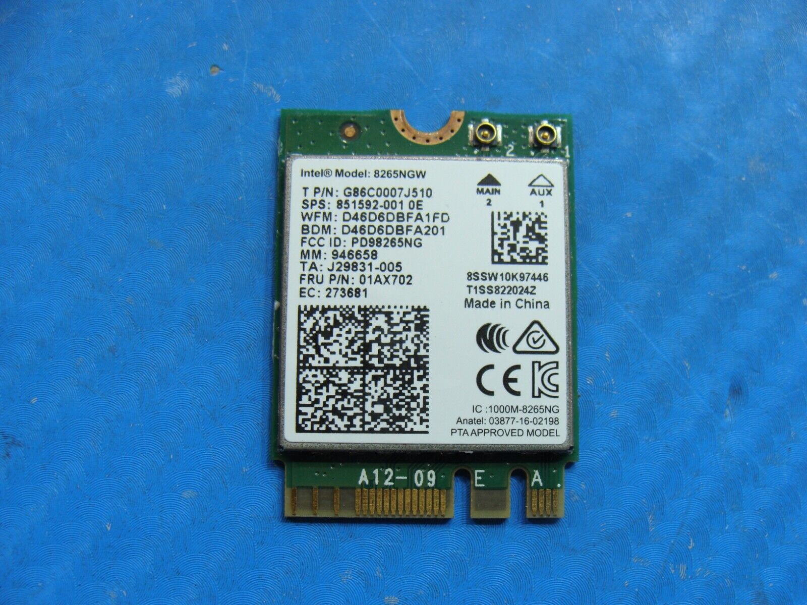 Asus UX550VE 15.6 Wireless WiFi Card 8265NGW
