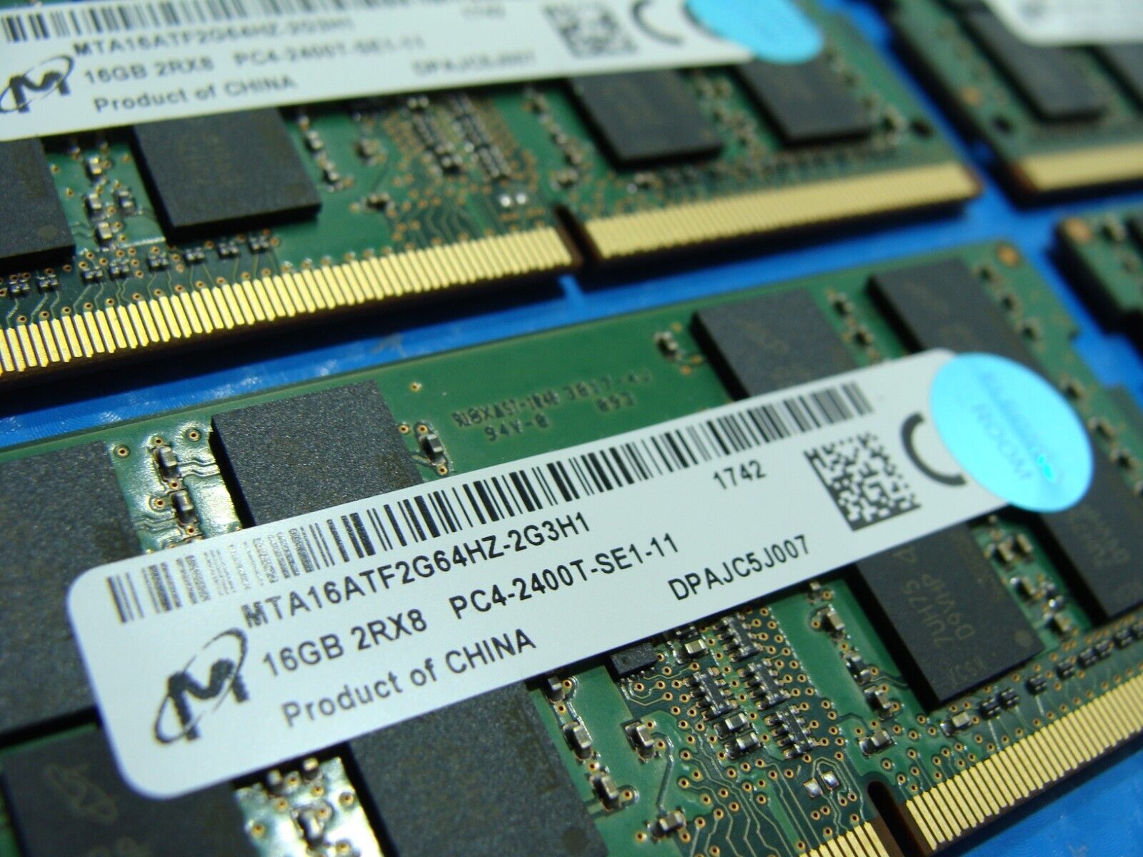 Dell 7520 So-Dimm Micron 64GB (4x16GB) Memory RAM PC4-2400T MTA16ATF2G64HZ-2G3H1