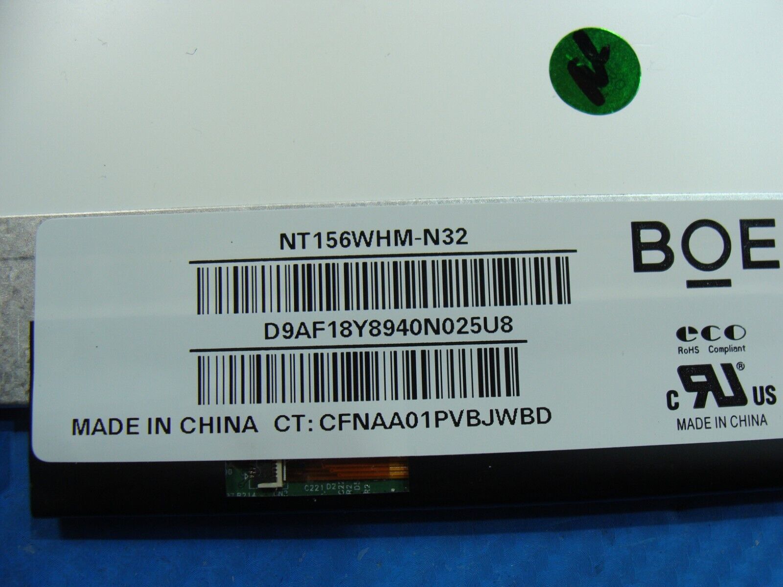 HP 15.6” 15-bs031wm OEM Laptop Glossy HD BOE LCD Screen NT156WM-N32 Grade A