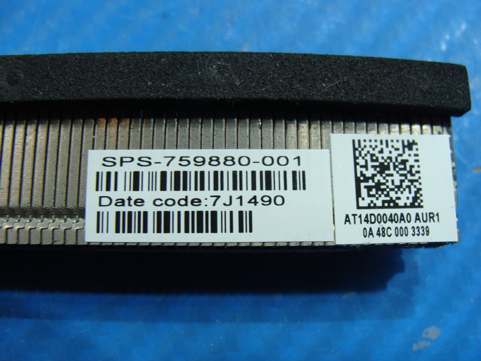 HP 15.6” 15-ro53cl Genuine Laptop CPU Cooling Heatsink 759880-001 AT14D0040A0