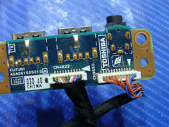 Toshiba Qosmio F25-AV205 15.4" Genuine Audio Jack USB Port Board w/Cables FUTU81 Apple