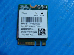 Dell Latitude 14” 5480 Genuine Laptop Wireless WiFi Card QCNFA344A D4V21