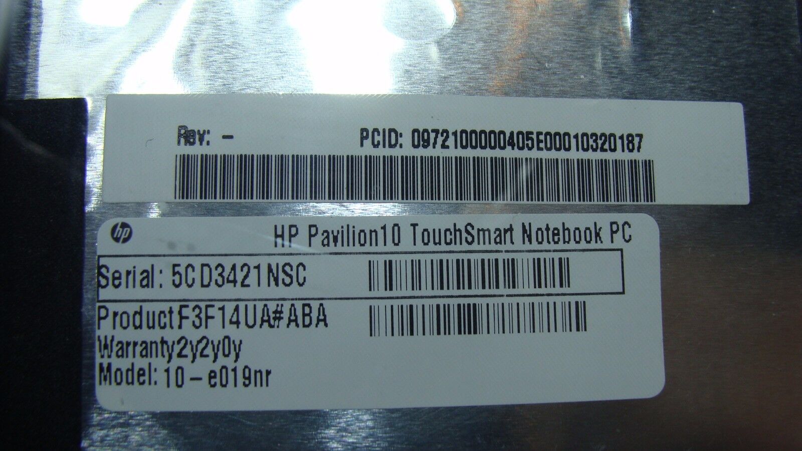 HP Pavilion TouchSmart 10.1