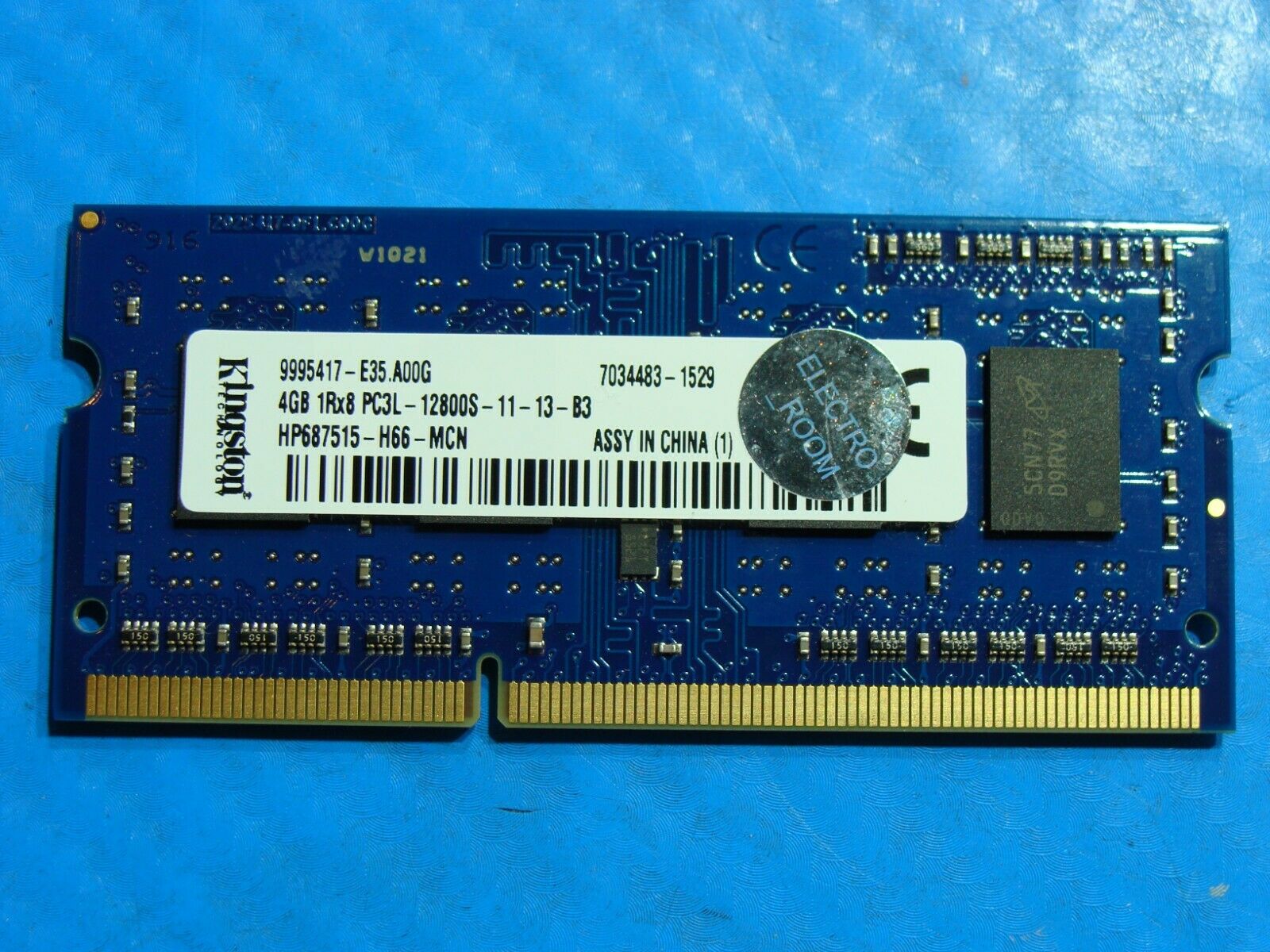 HP 15-f211wm Kingston 4GB SO-DIMM Memory RAM PC3L-12800S HP687515-H66-MCN 