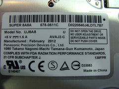 Macbook Pro A1278 13" 2012 MD102LL Genuine Genuine Super Drive UJ8A8 661-6593 Apple