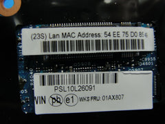 Lenovo ThinkPad X1 Carbon 4th Gen 14.1" i5-6300U 2.4Ghz 8GB Motherboard 01AX807