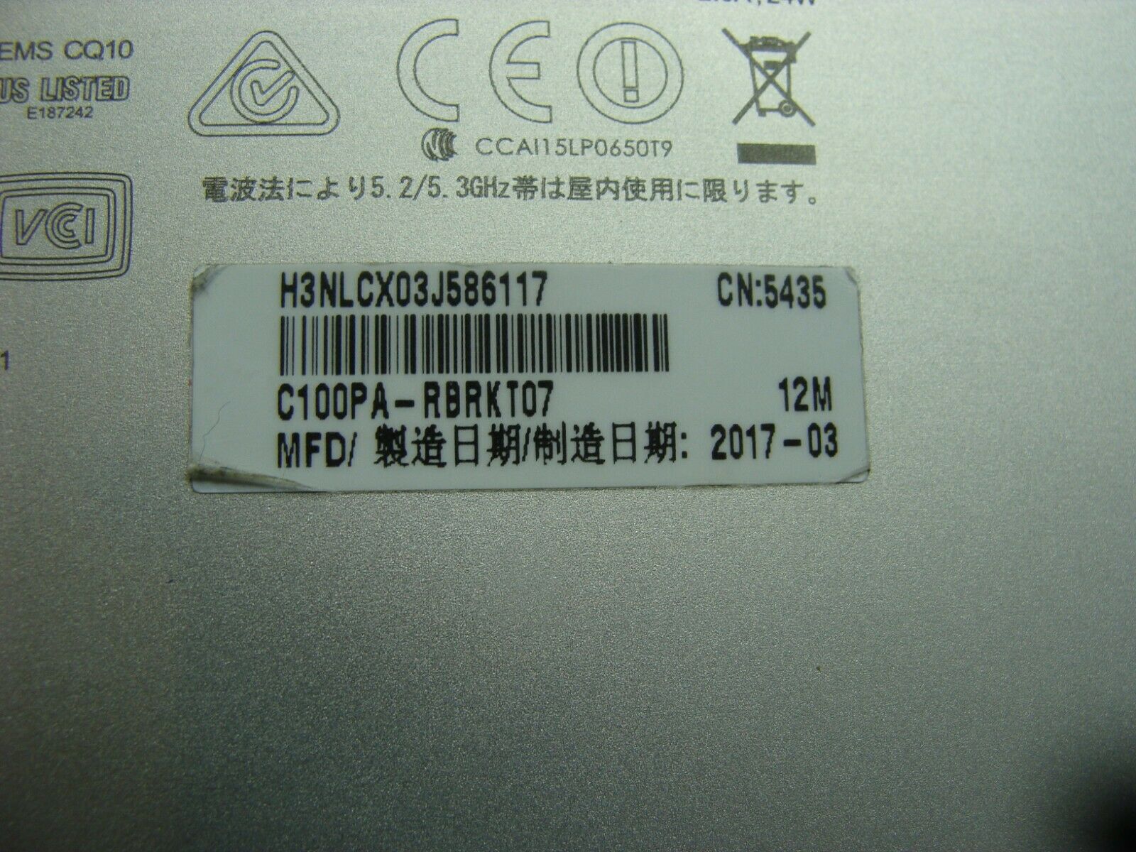 Asus Chromebook C100PA-RBRKT07 10.1