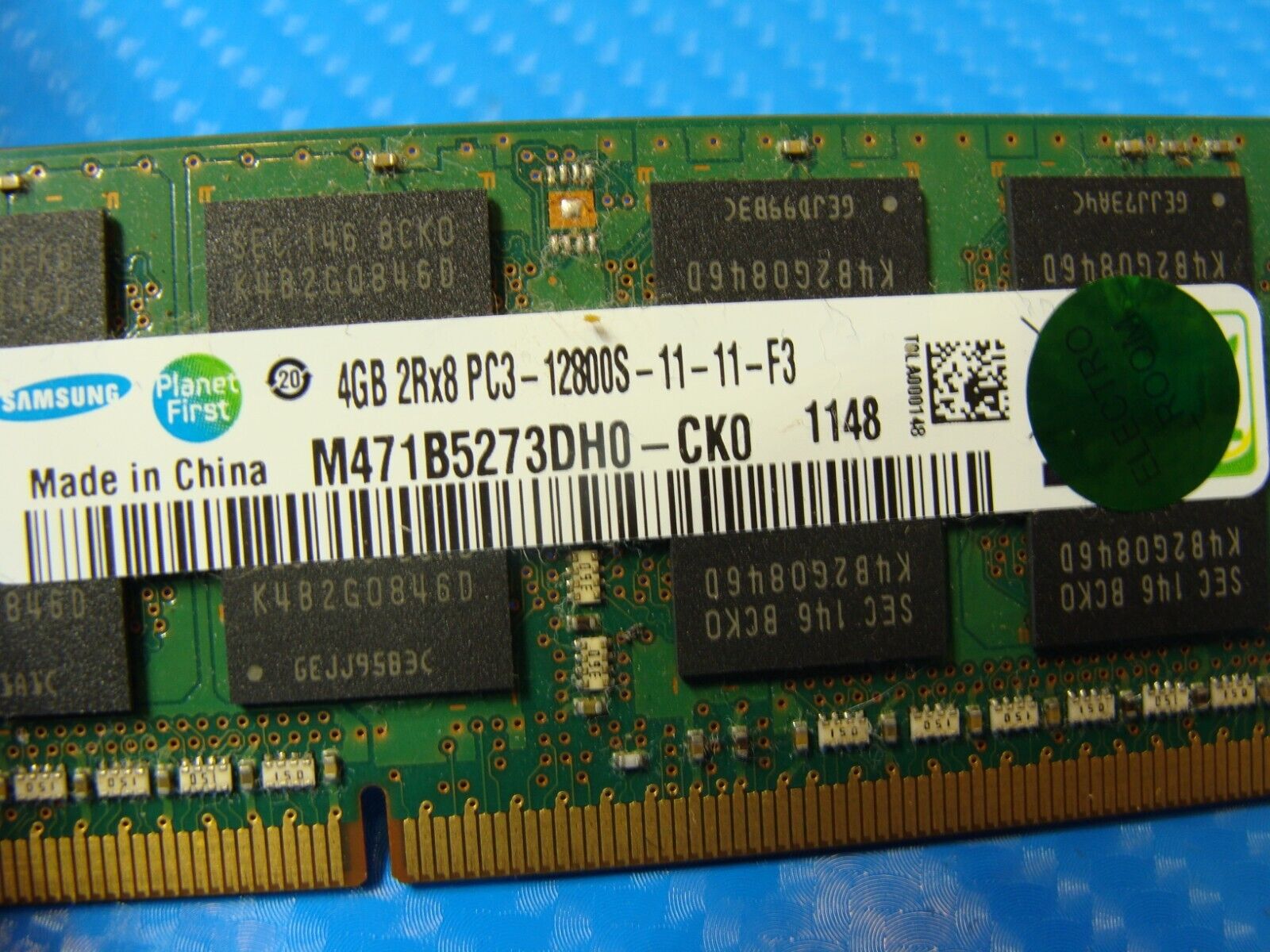 Toshiba P855 Samsung 4GB 2Rx8 Memory Ram PC3-12800S M471B5273DH0-CK0