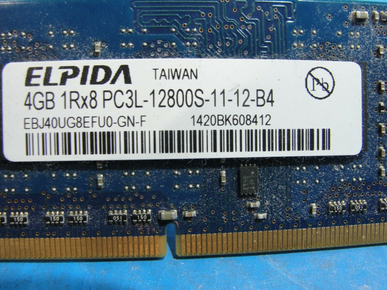 Dell 15-3542 SO-DIMM Elpida 4GB Memory RAM PC3L-12800S EBJ40UG8EFU0-GN 