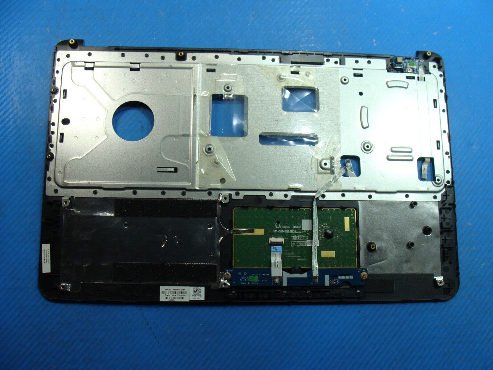 HP 15.6” 15-ro53cl Genuine Laptop Palmrest w/TouchPad 760960-001 AP14D000331
