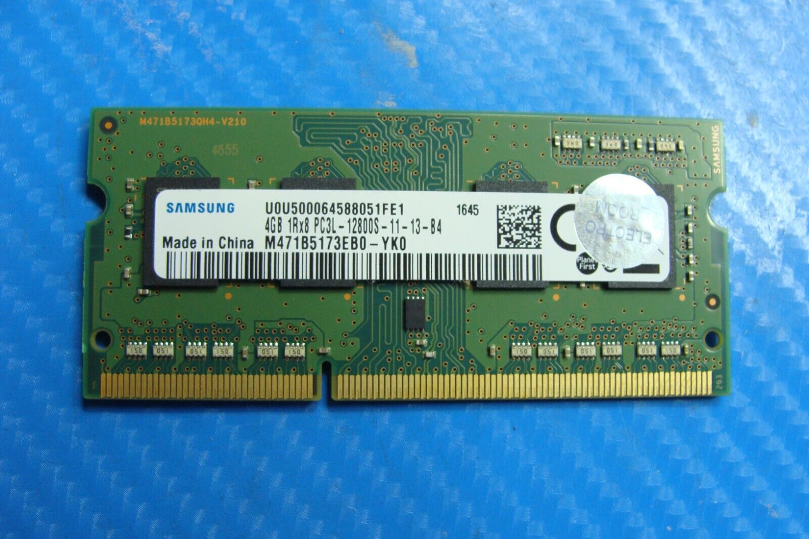 Dell 3570 Samsung 4Gb 1rx8 pc3l-12800s Memory RAM SO-DIMM m471b5173eb0-yk0 