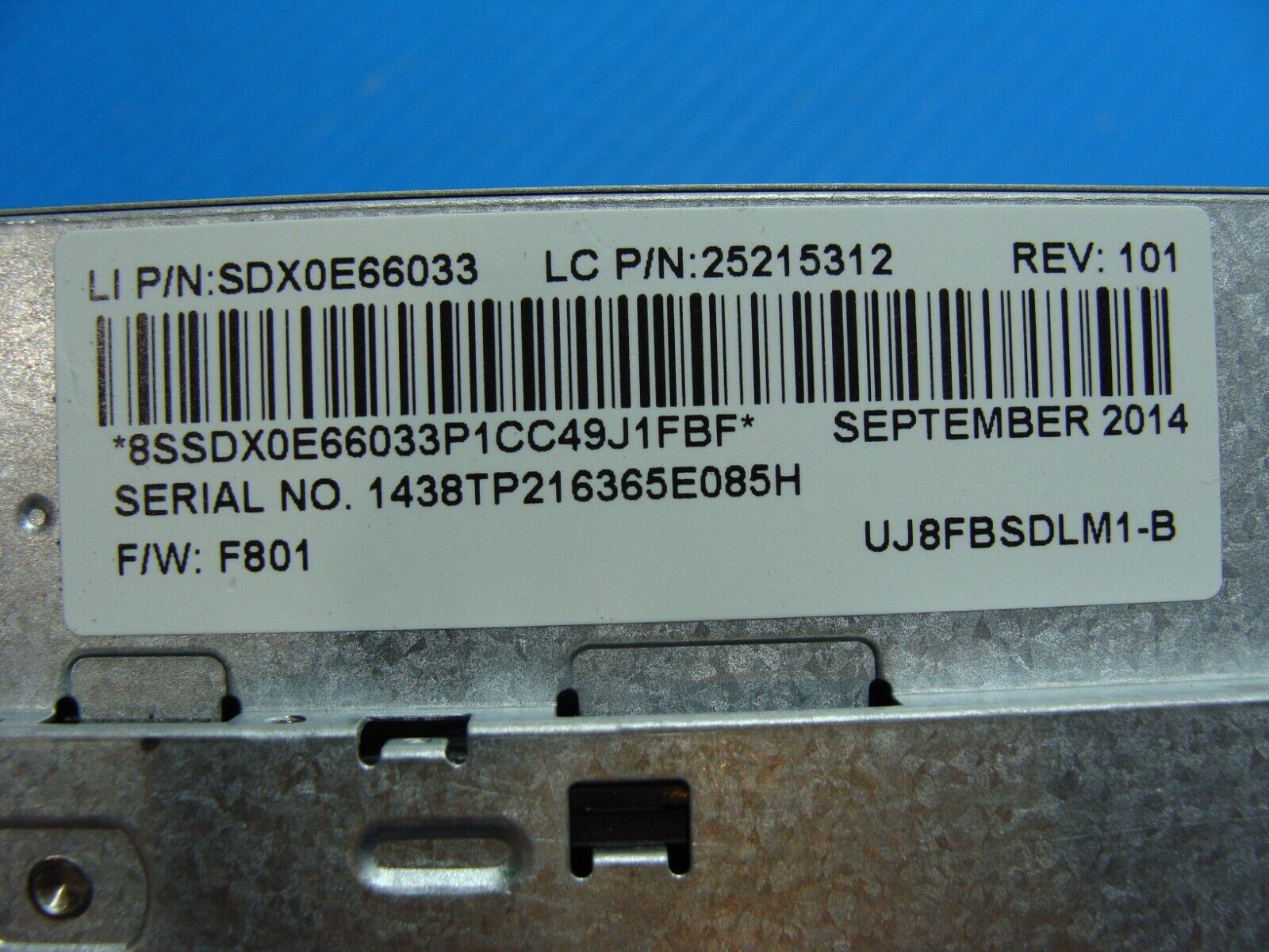 Lenovo IdeaPad 14” Z40-70 Genuine Laptop DVD-RW Drive UJ8FB SDX0E66033