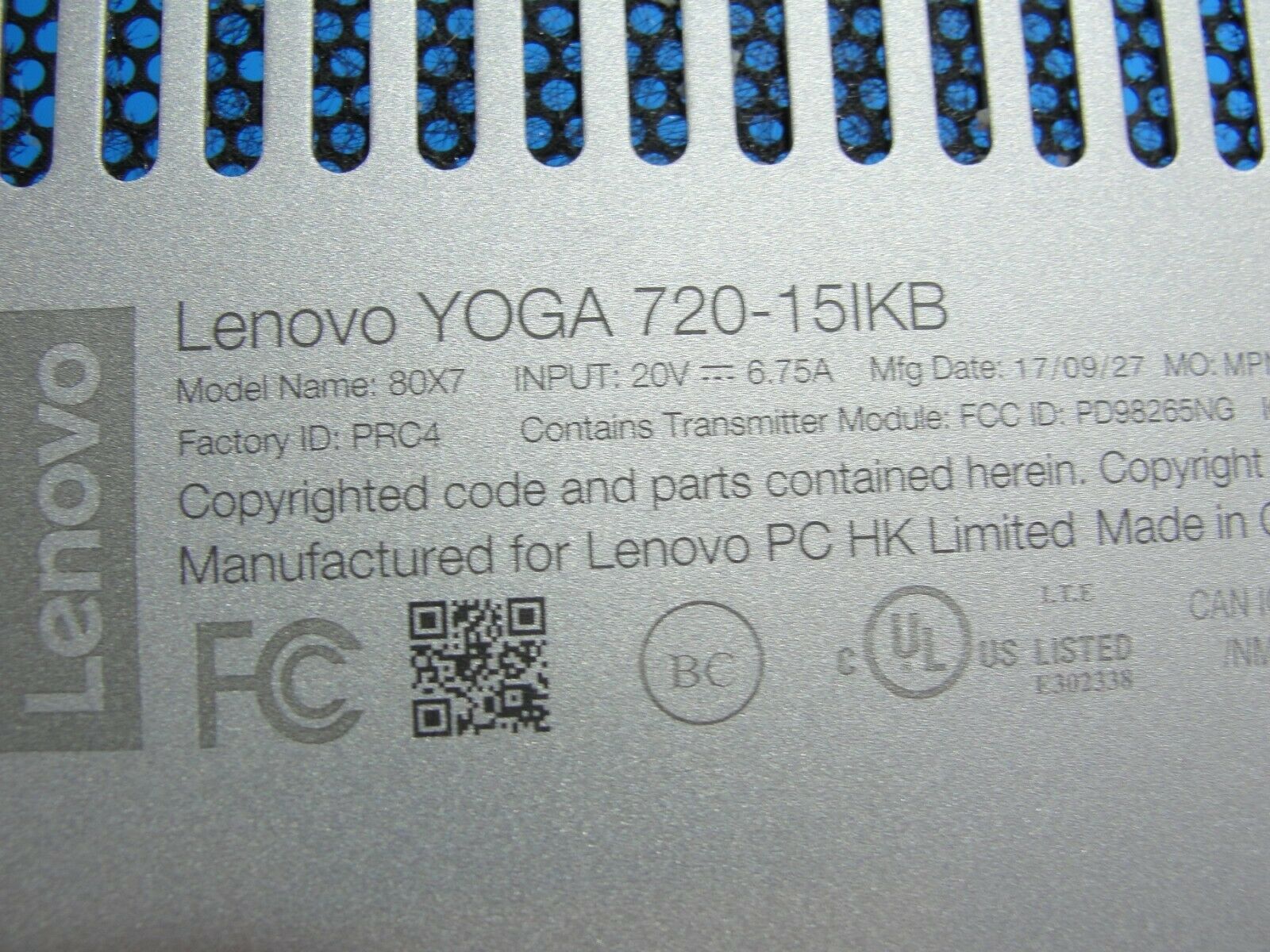 Lenovo Yoga 720-15IKB 80X7 15.6