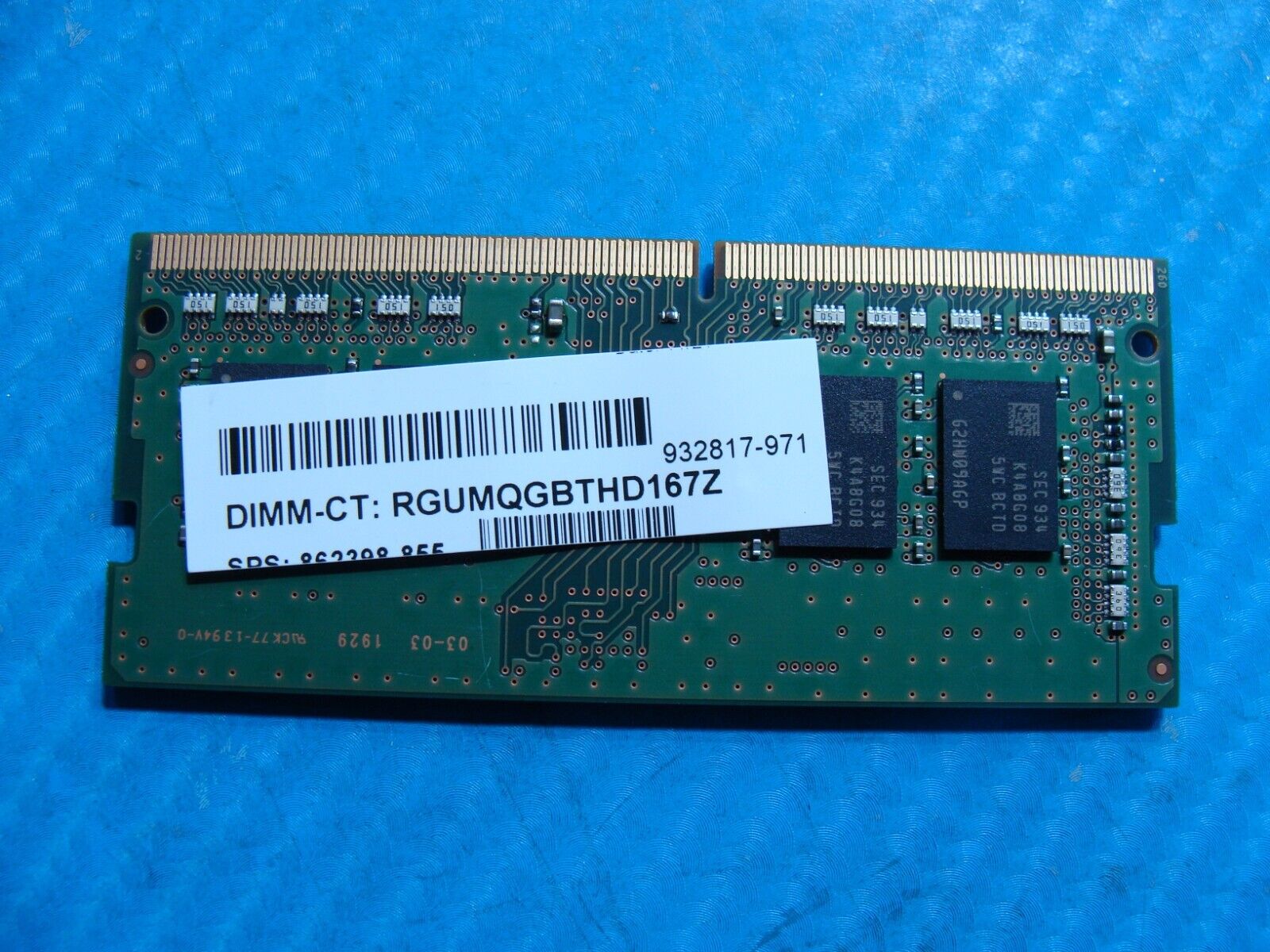 HP 15-cp0053cl So-Dimm Samsung 8GB Memory RAM PC4-2666V M471A1K43CB1-CTD