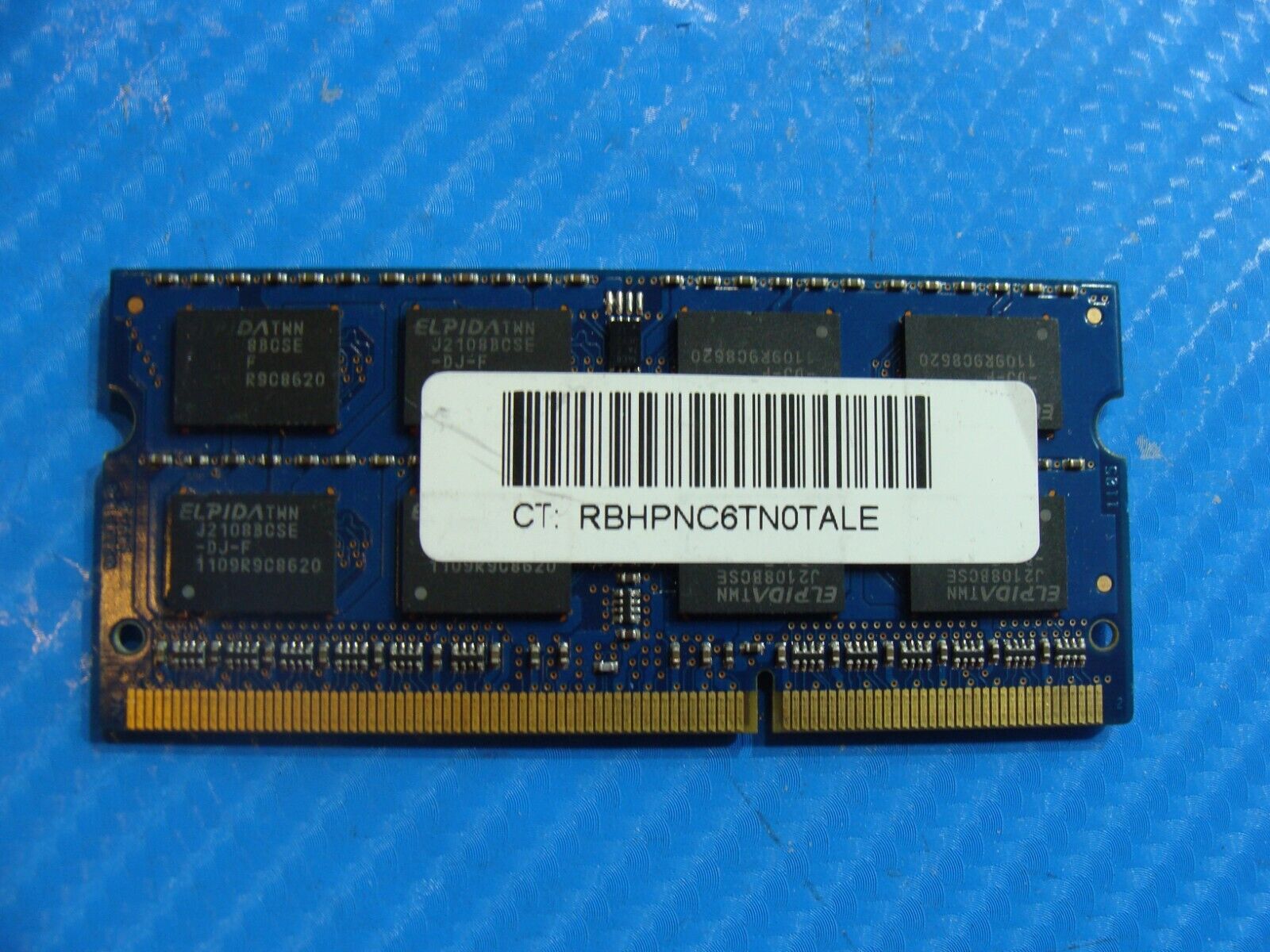 Lenovo Yoga 15 ELPIDA 4GB 2RX8 PC3-10600S SODIMM Memory Ram EBJ41UF8BCS0-DJ-F