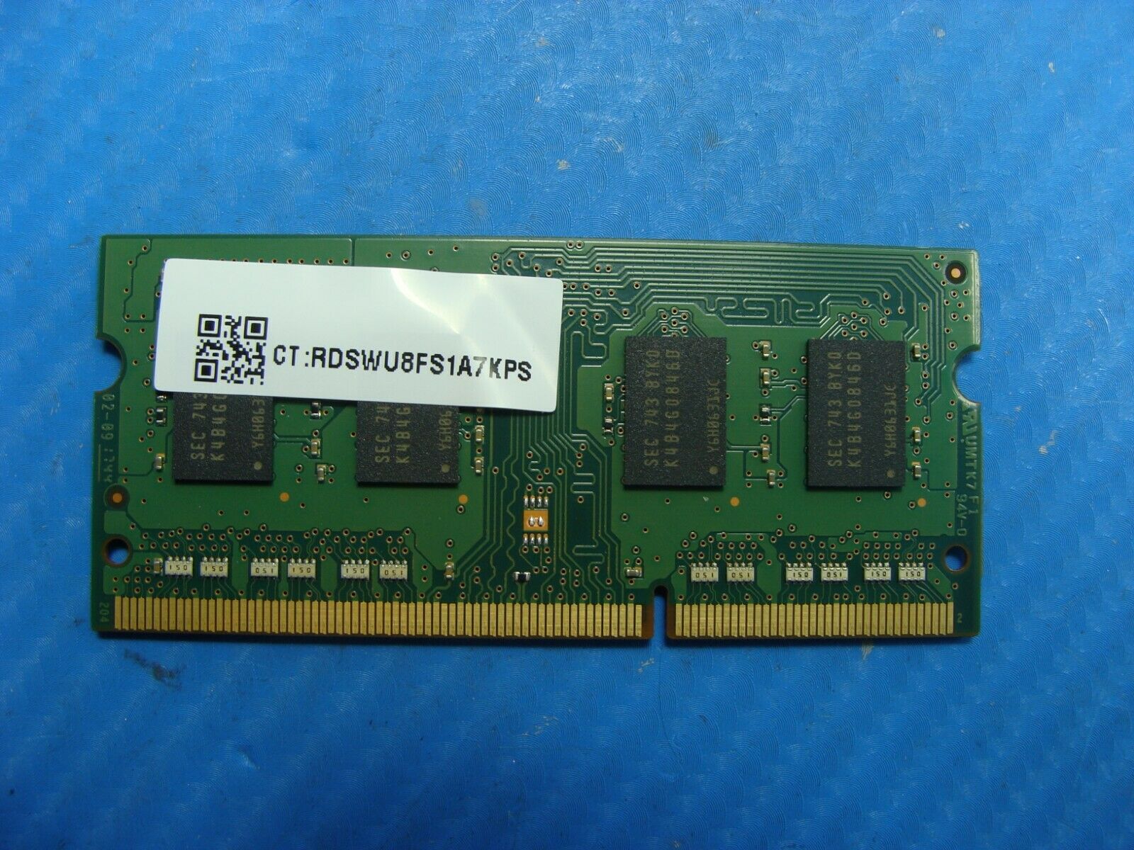 HP 14t-bs000 Laptop Samsung 4GB Memory RAM PC3L-12800S-11-13-B4 M471B5173DB0-YK0 