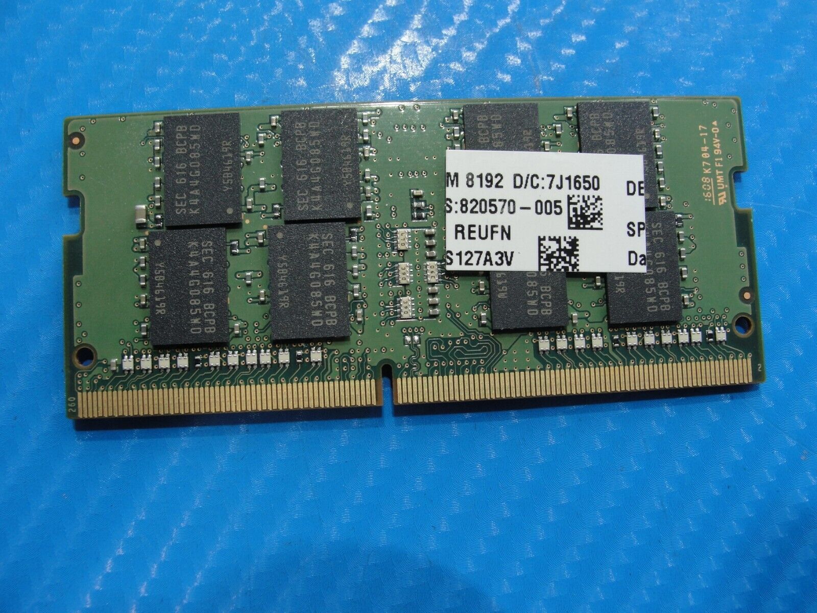 HP 15-ay013nr Samsung 8GB 2Rx8 Memory Ram So-Dimm PC4-2133P M471A1G43DB0-CPB