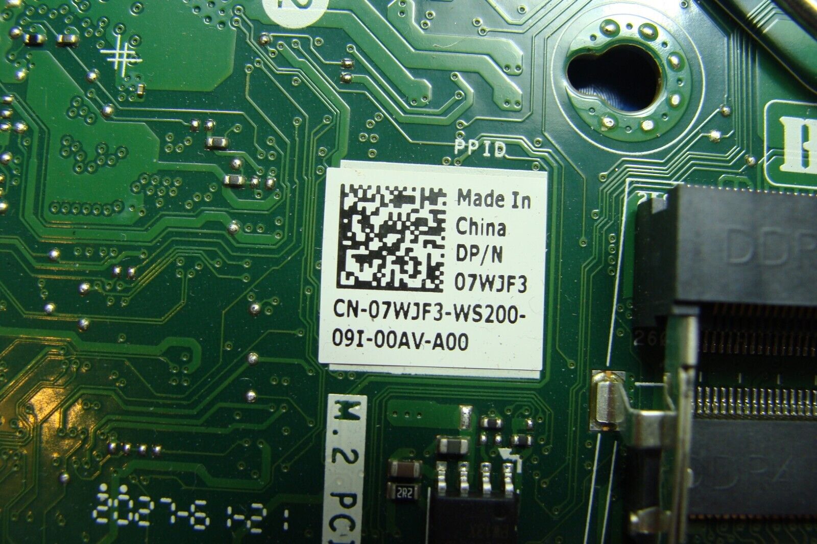 Dell Optiplex 7080 Genuine Desktop Intel Socket Motherboard 7WJF3