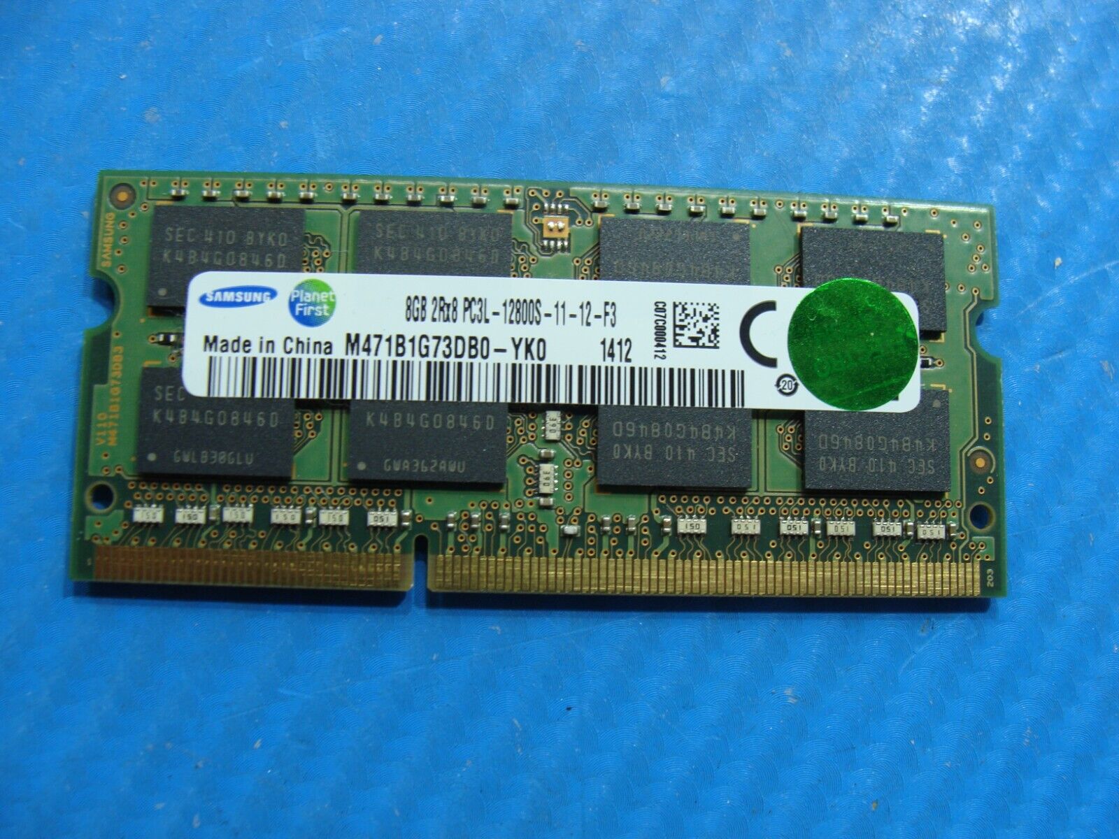 Samsung NP270E5J Samsung 8GB PC3L-12800S Memory RAM SO-DIMM M471B1G73DB0-YK0