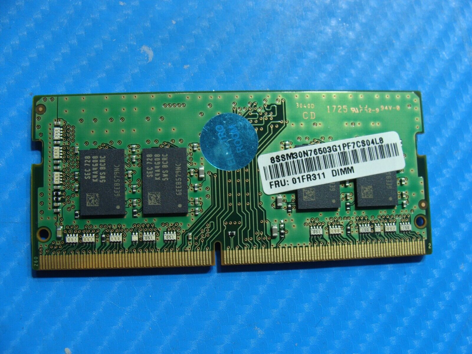 Lenovo E570 Samsung 4GB 1Rx8 PC4-2400T Memory RAM SO-DIMM M471A5143SB1-CRC