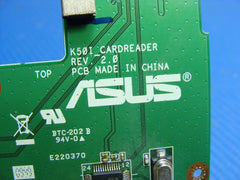 Asus K60IJ 16" Genuine Laptop HDD Connector Card Reader Board 60-NX3CR1000-A01 ASUS