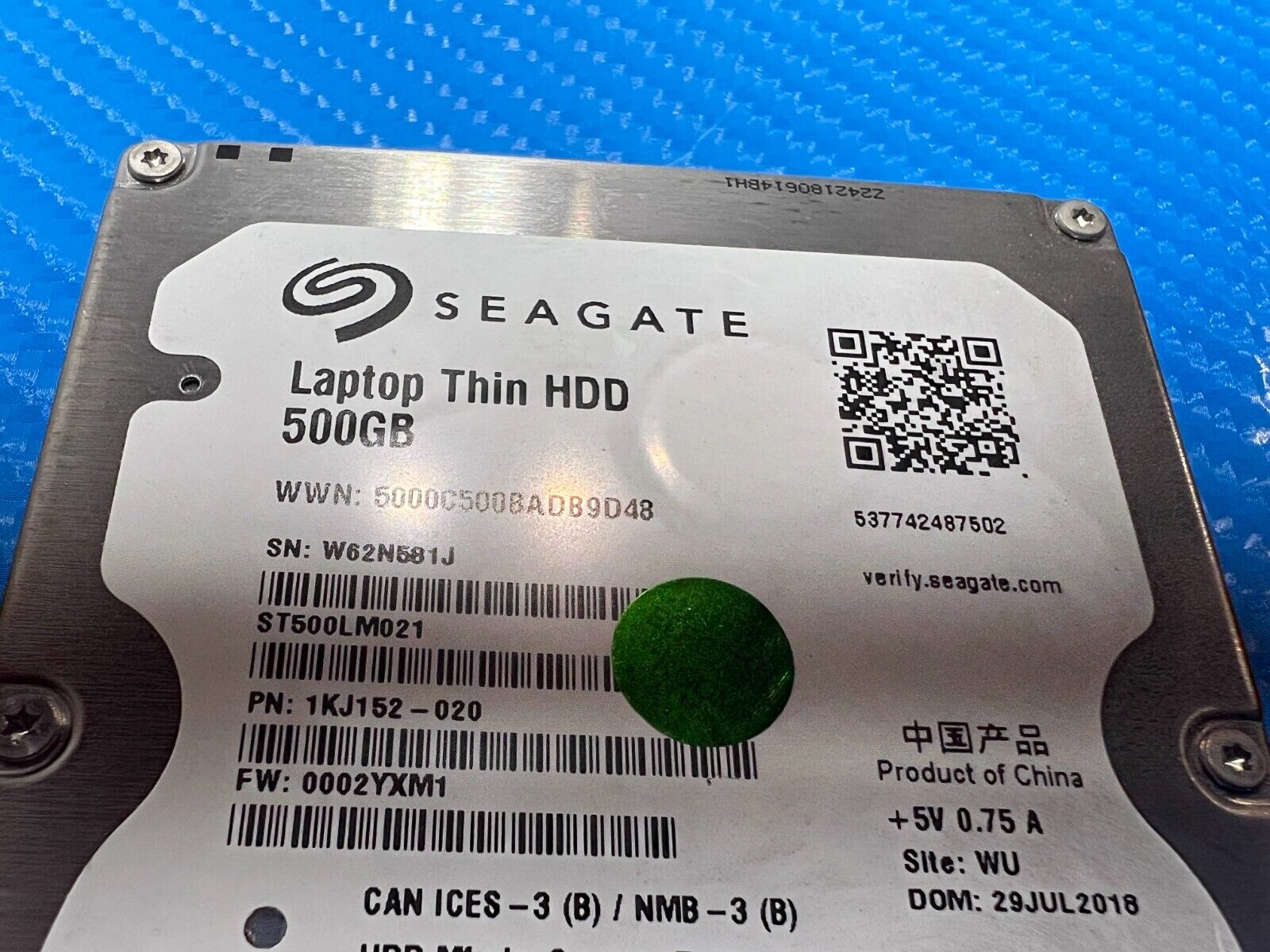 HP 255 G6 Seagate 500Gb Sata 2.5