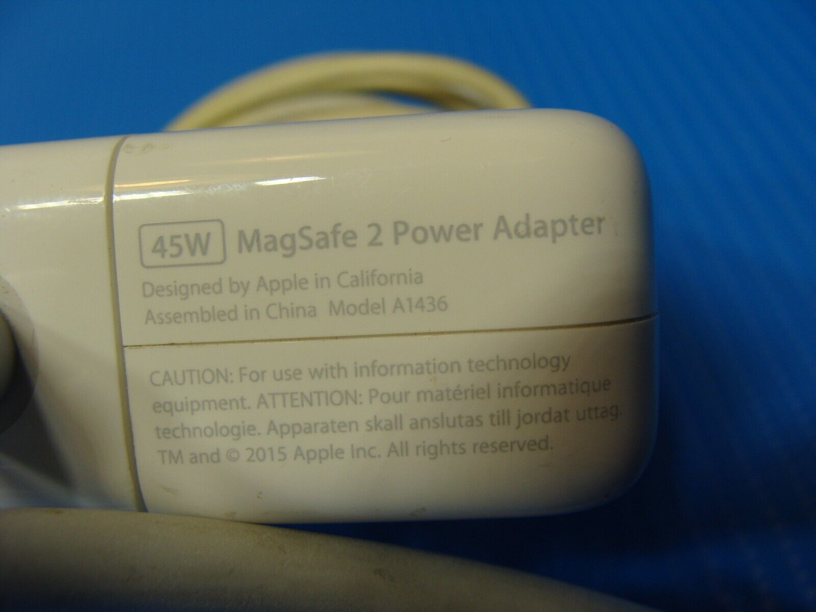 Apple Macbook OEM Laptop Genuine MagSafe 2 Power Adapter 45W A1436