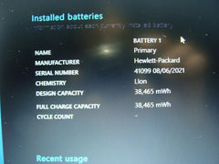 OB 92% Battery A+ FHD HP 17-CP1124OD Amd Ryzen 3 3250U 2.6Ghz 8GB RAM 256GB SSD