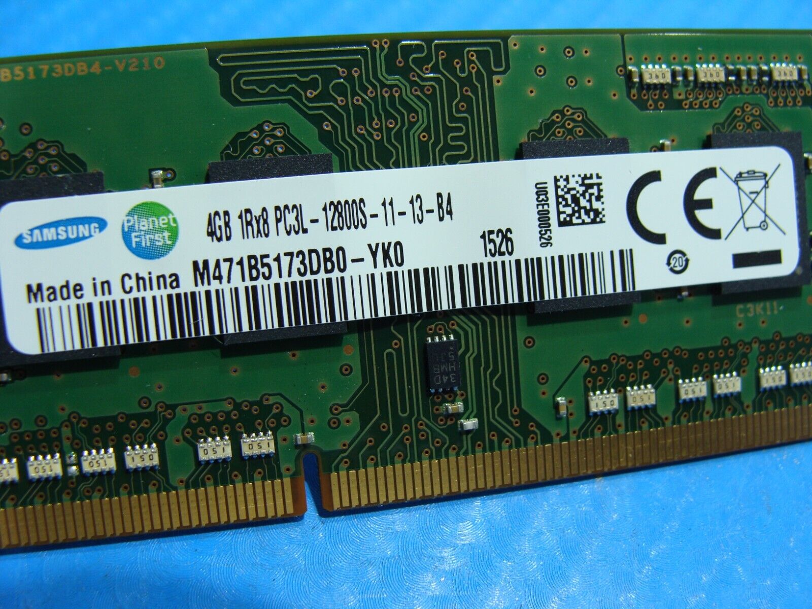 Lenovo T450s Samsung 4GB 1Rx8 PC3L-12800S SO-DIMM Memory RAM M471B5173DB0-YK0