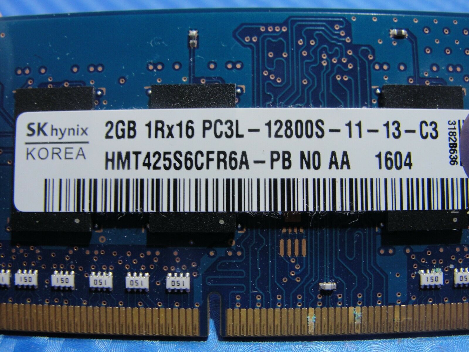 Dell 15 5555 SO-DIMM SK Hynix 2GB Memory RAM PC3L-12800S HMT425S6CFR6A-PB 