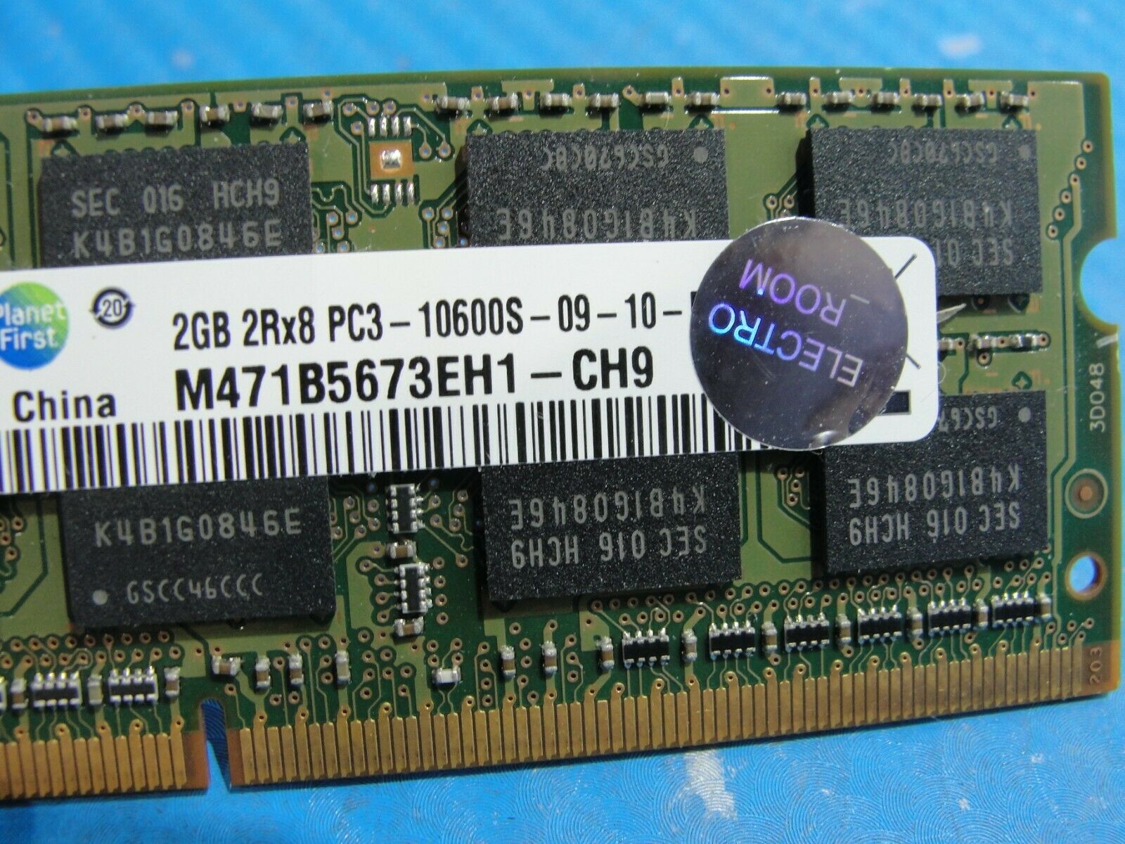 HP 8440p Samsung 2GB SO-DIMM Memory RAM PC3-10600S-09-10 M471B5673EH1-CH9 - Laptop Parts - Buy Authentic Computer Parts - Top Seller Ebay