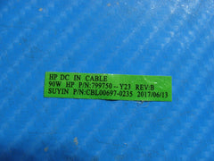 HP ENVY 17.3" 17t-s100 Genuine Laptop DC IN Power Jack w/Cable 799750-Y23