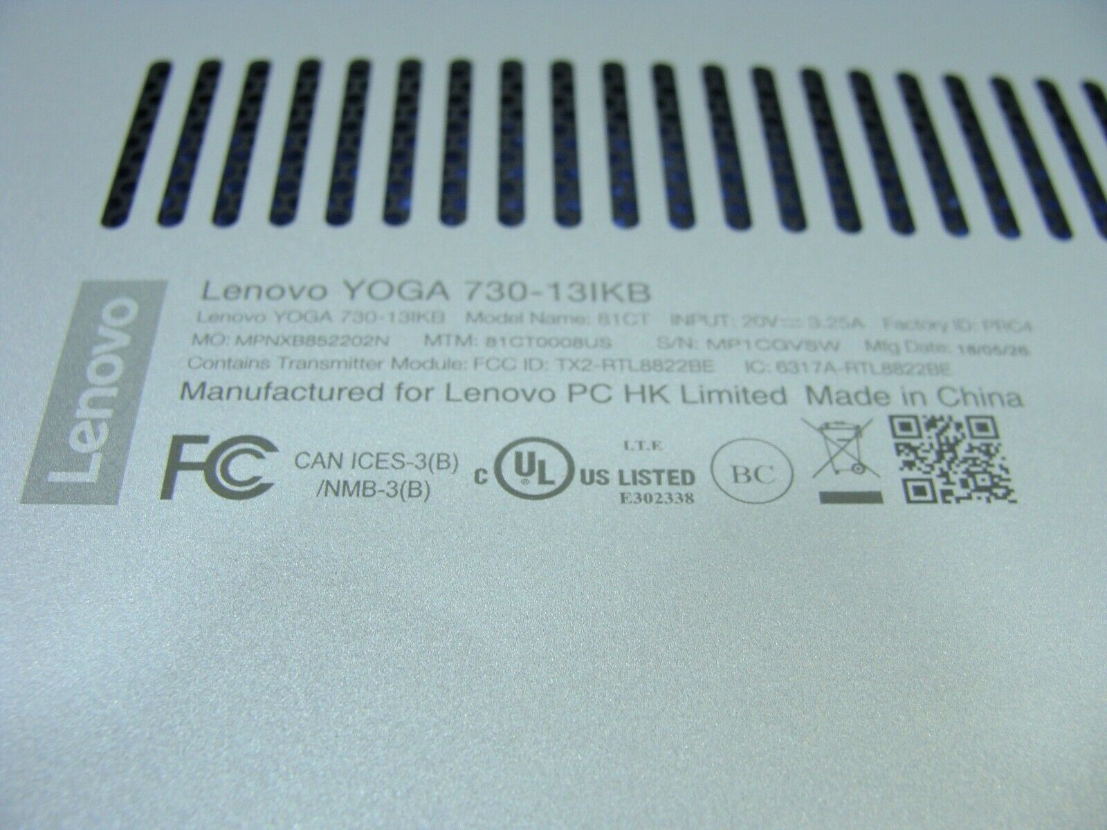 Lenovo Yoga 730-13IKB 13.3