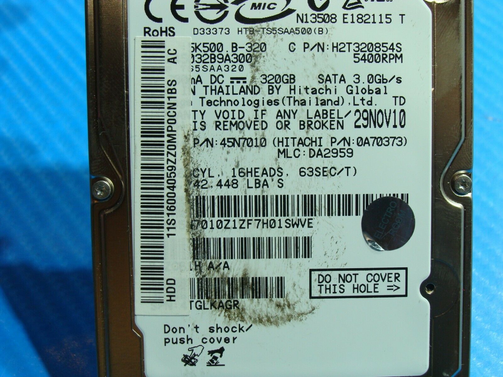 Lenovo Z560 Hitachi 320GB SATA 2.5