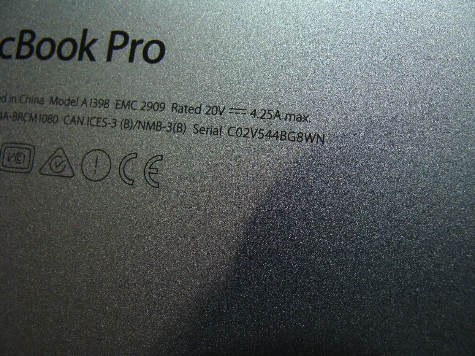 MacBook Pro A1398 15